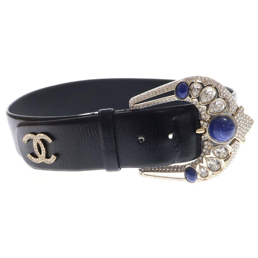 CHANEL シャネル ココマーク ラインストーンベルト 80/32 B19A CHANEL（シャネル） ココマーク ラインストーンベルト 80/32 B19A