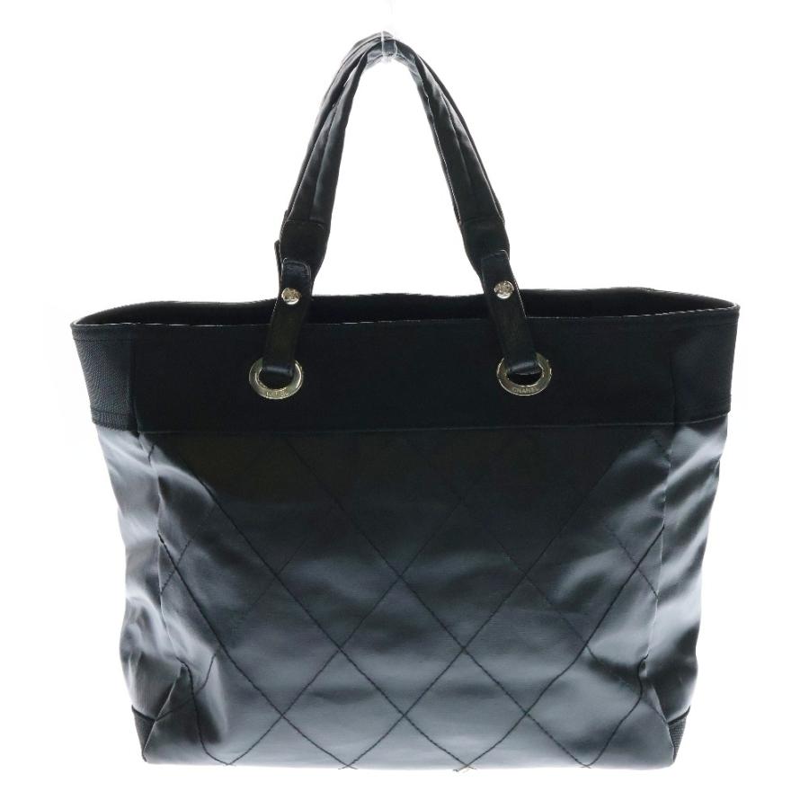 【ポーチ付】 シャネル パリビアリッツGM 肩掛け トート ギャランティカード付 CHANEL シャネル パリビアリッツGM トートバッグ ブラック