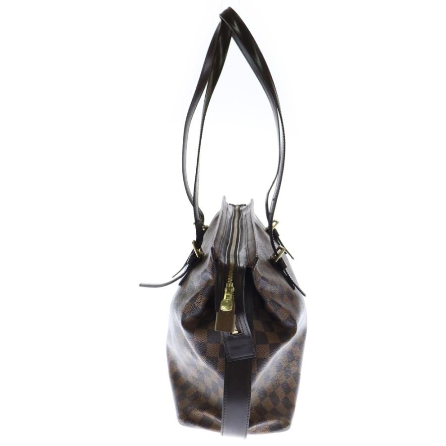 A4可 美品 ルイヴィトン PVC トートバッグ ダミエ チェルシー ブラウン LOUIS VUITTON（ルイ・ヴィトン） ダミエ チェルシー トートバッグ