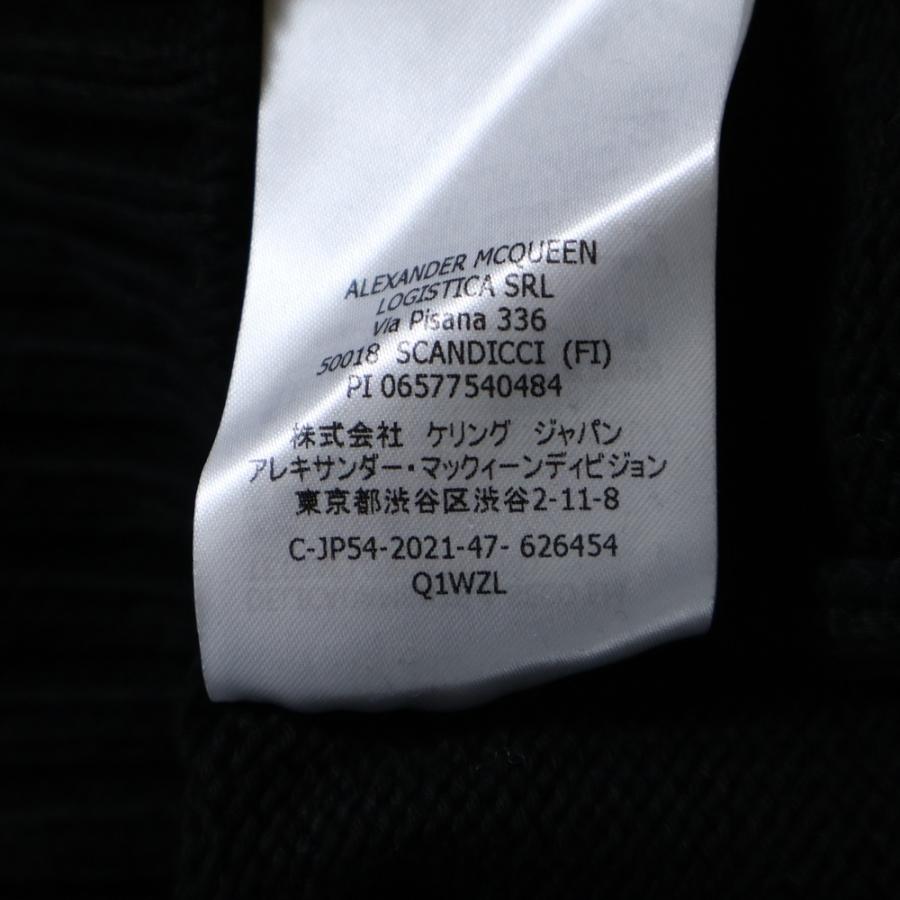アレキサンダーマックイーン ニット スウェット ジャガードインターシャ ALEXANDER MCQUEEN（アレキサンダーマックイーン）ニット・セーター 紺