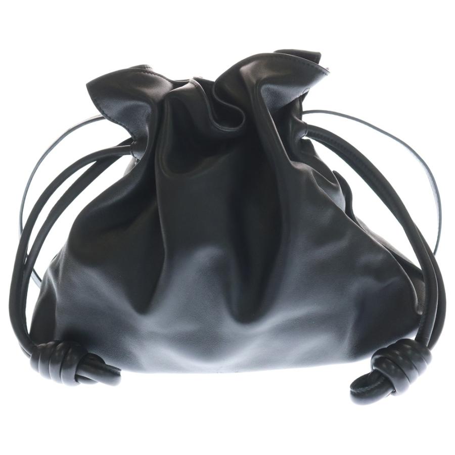 美品‼︎ ロエベ 黒 フラメンコ バッグ ゴールド金具 フリンジチャーム付き LOEWE ロエベ フラメンコ アナグラム ショルダーバッグ ブラック