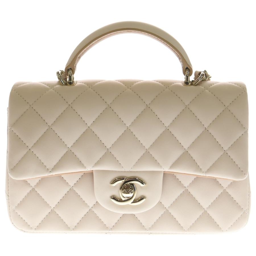 CHANEL（シャネル） マトラッセ トップハンドル ミニフラップバッグ 