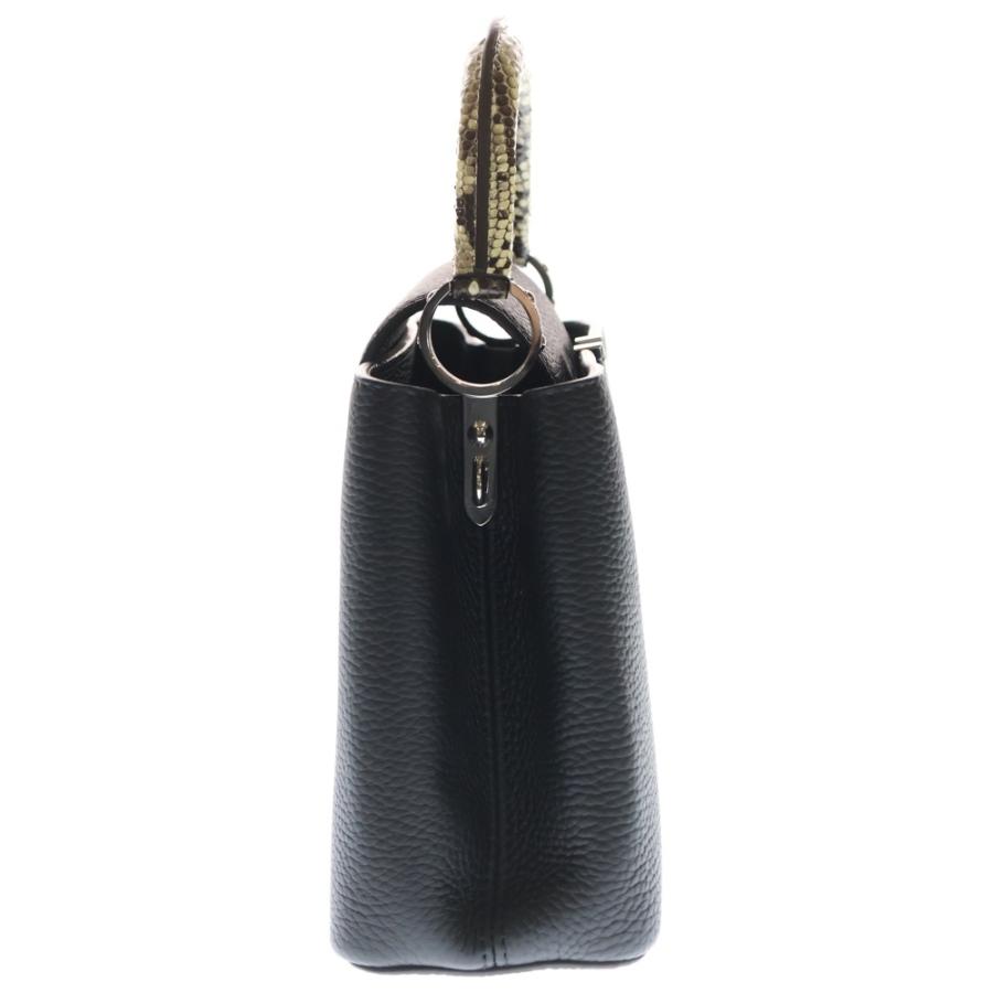 LOUIS VUITTON（ルイ・ヴィトン） カプシーヌBB ハンドバッグ パイソン