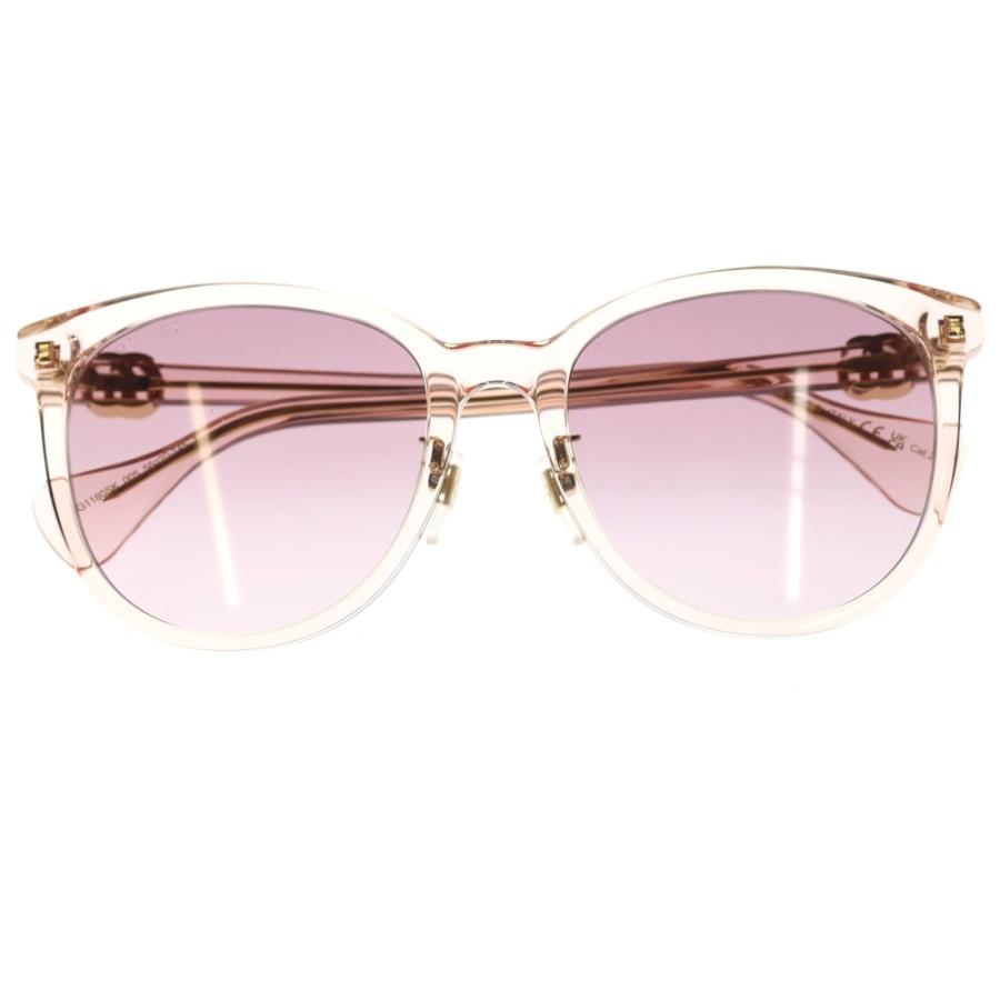 GUCCI GGマーモント ピンクレンズ サングラス GG0818SA GUCCI（グッチ） GGマーモント クリア ウェリントンフレーム カラー