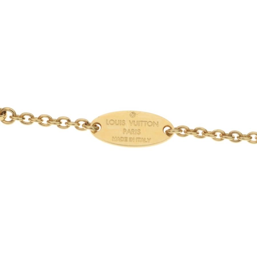 LOUIS VUITTON ルイヴィトン LVアイコニック ラインストーン GP ネックレス ペンダント チェーン ゴールド M00596