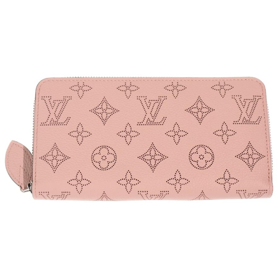 LOUIS VUITTON ルイヴィトン マヒナ ジッピーウォレット ジャスミン ピンク ロングウォレット 長財布 カードケース ピンク レザー M82755 シルバー金具 LOUIS VUITTON（ルイ・ヴィトン） マヒナ ジッピーウォレット