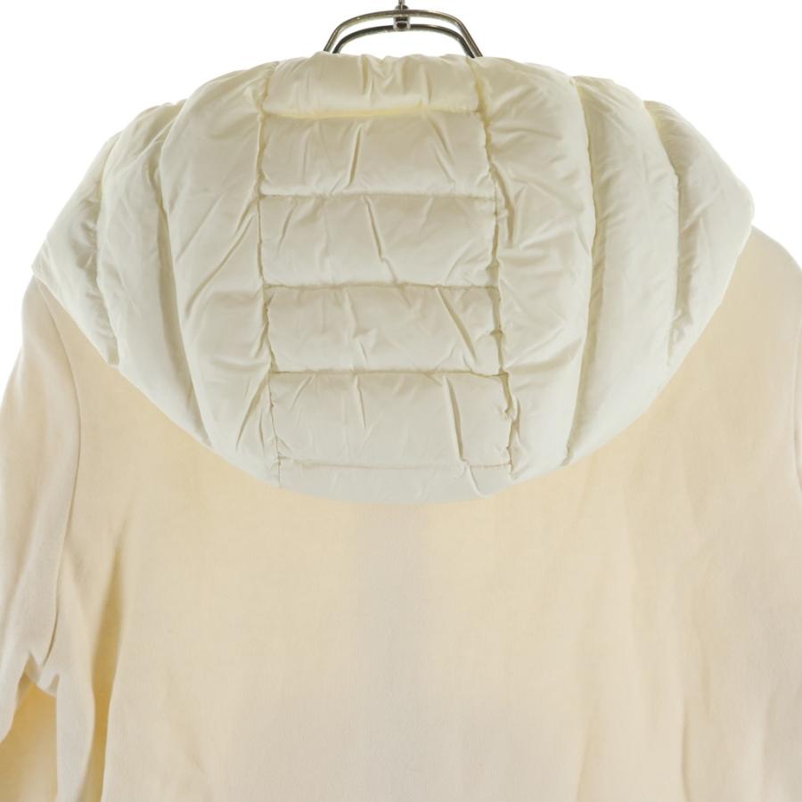 MONCLER モンクレール スウェット ダウン切替ジップアップ パーカー MONCLER（モンクレール） 15AW ダウン切り替え ジップアップ
