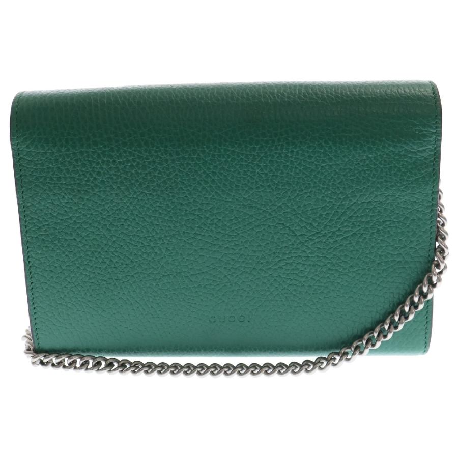 GUCCI（グッチ） GGディオニュソス チェーンウォレット グリーン