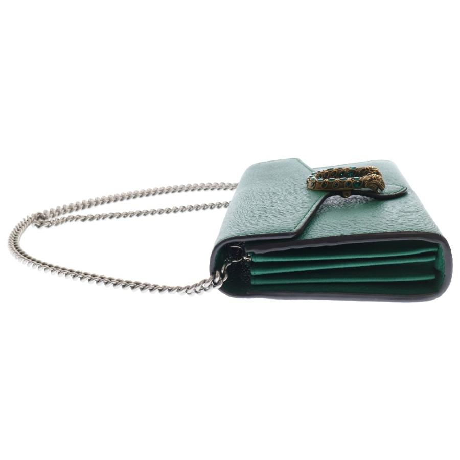 GUCCI（グッチ） GGディオニュソス チェーンウォレット グリーン