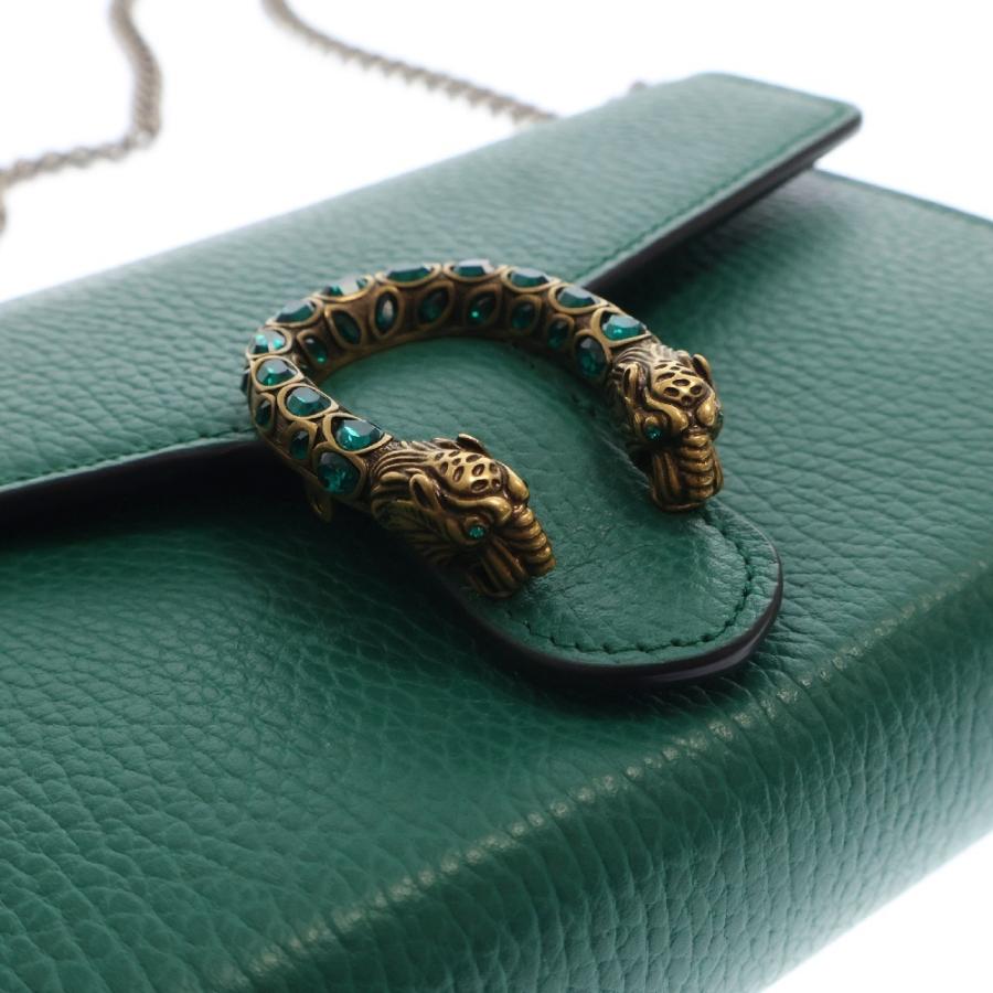 GUCCI（グッチ） GGディオニュソス チェーンウォレット グリーン