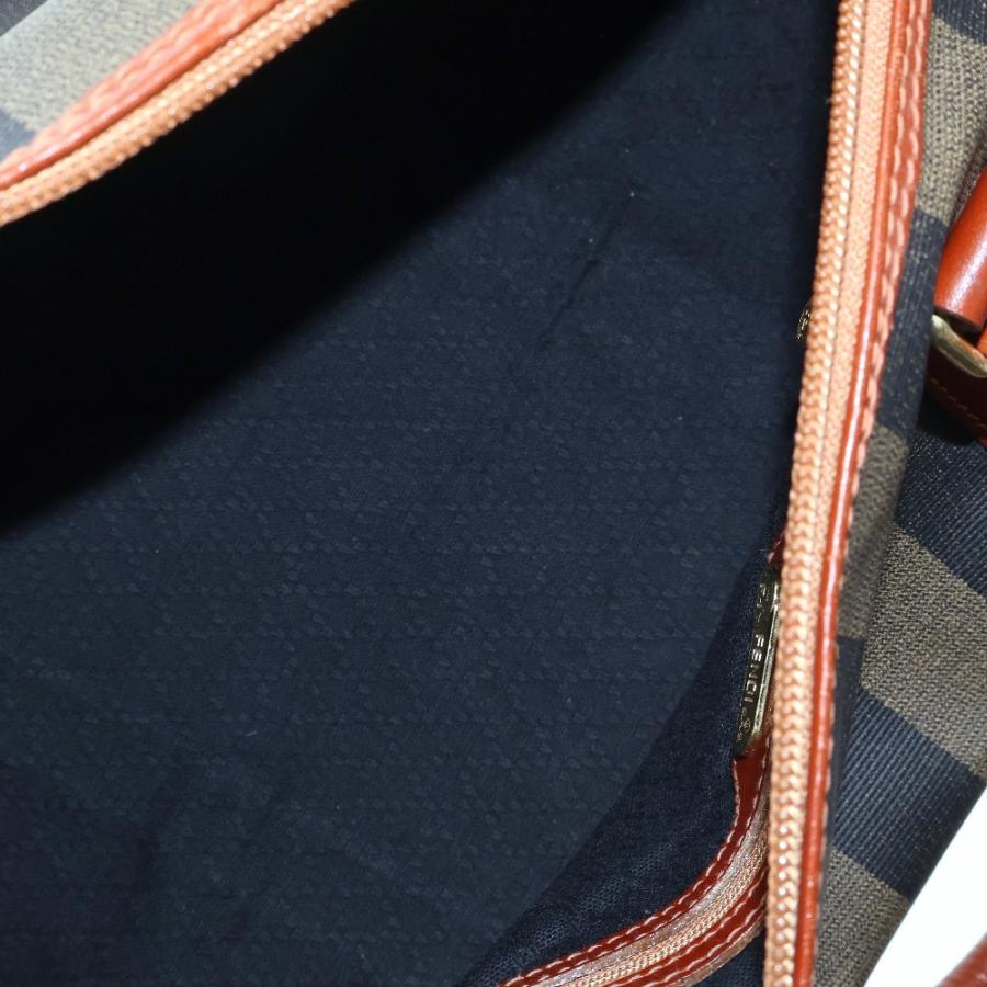 FENDI（フェンディ） ペカン柄 ハンドバッグ ベージュ×ブラック 