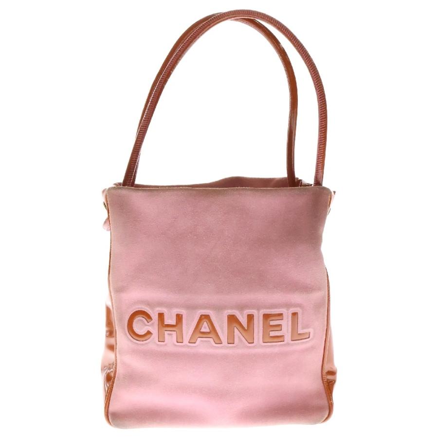 CHANEL（シャネル） カメリア ロゴ ハンドバッグ ピンク×オレンジ 