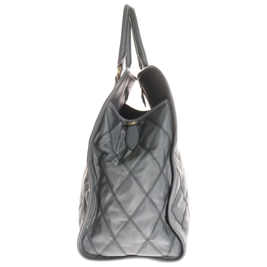 PRADA キルティング グレー ショルダーバッグ PRADA（プラダ） TESSUTO IMPUNTU ハンドバッグ 2WAY ショルダーバッグ
