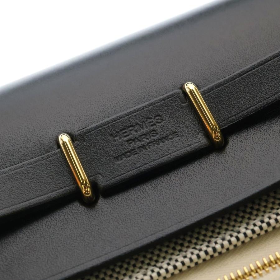 HERMES（エルメス） エールバッグジップ20 ミニ ノワール トワル