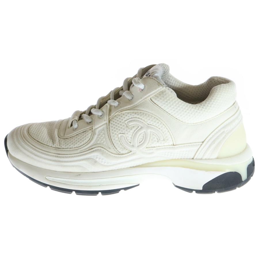 CHANEL（シャネル） ココマーク スウェードレザー メッシュ切り替え