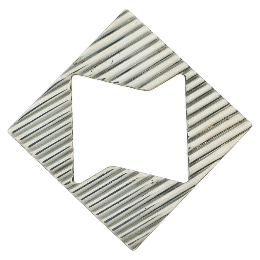 TIFFANY&Co ティファニー スクエア ブローチ ピンバッジ シルバー