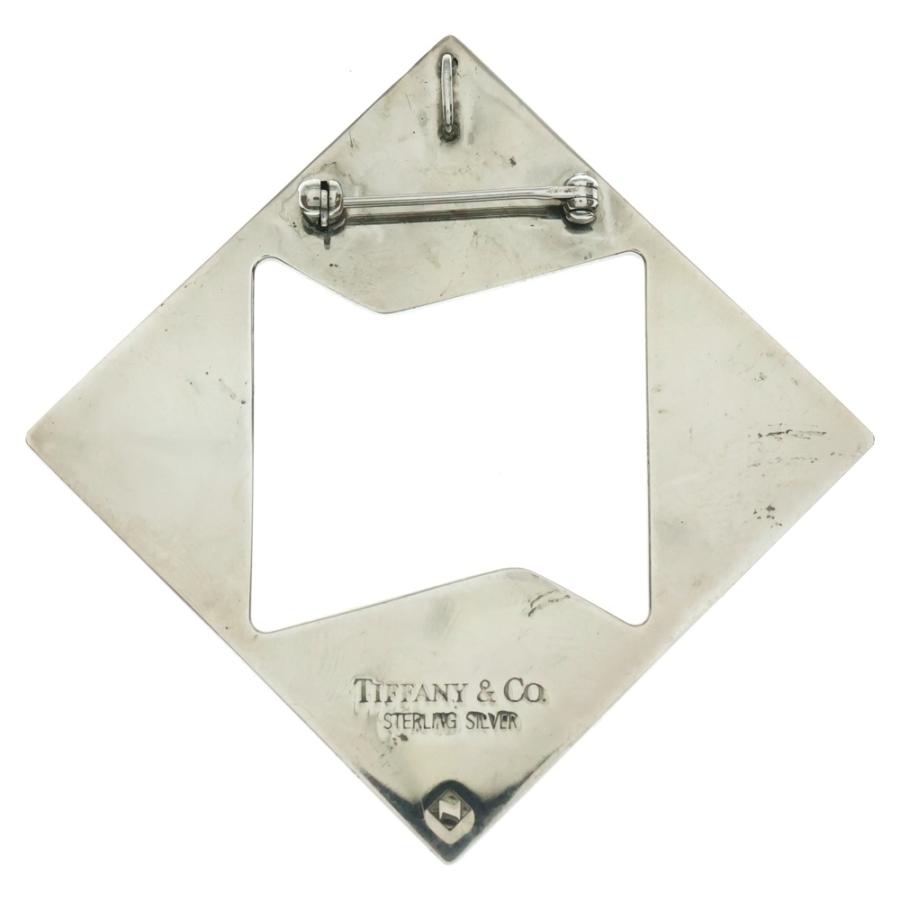 TIFFANY&Co ティファニー スクエア ブローチ ピンバッジ シルバー