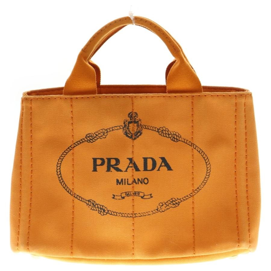 PRADA（プラダ） カナパ ミニ トライアングルロゴプレート キャンバス