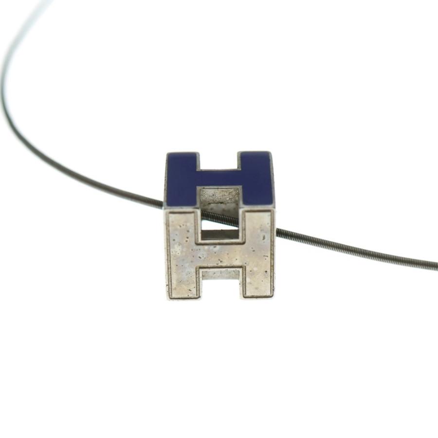 HERMES（エルメス） カージュドアッシュ Hロゴ キューブ ネックレス