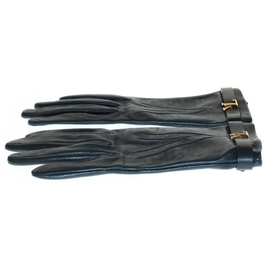 LOUIS VUITTON（ルイ・ヴィトン） レザーグローブ 手袋 ブラック