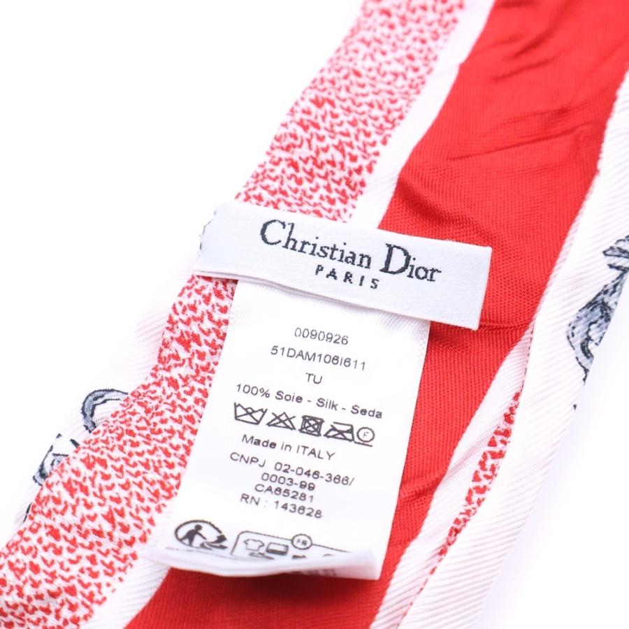 Christian Dior シルクスカーフ 赤 青 Christian Dior（クリスチャン・ディオール） ディオール トロッター