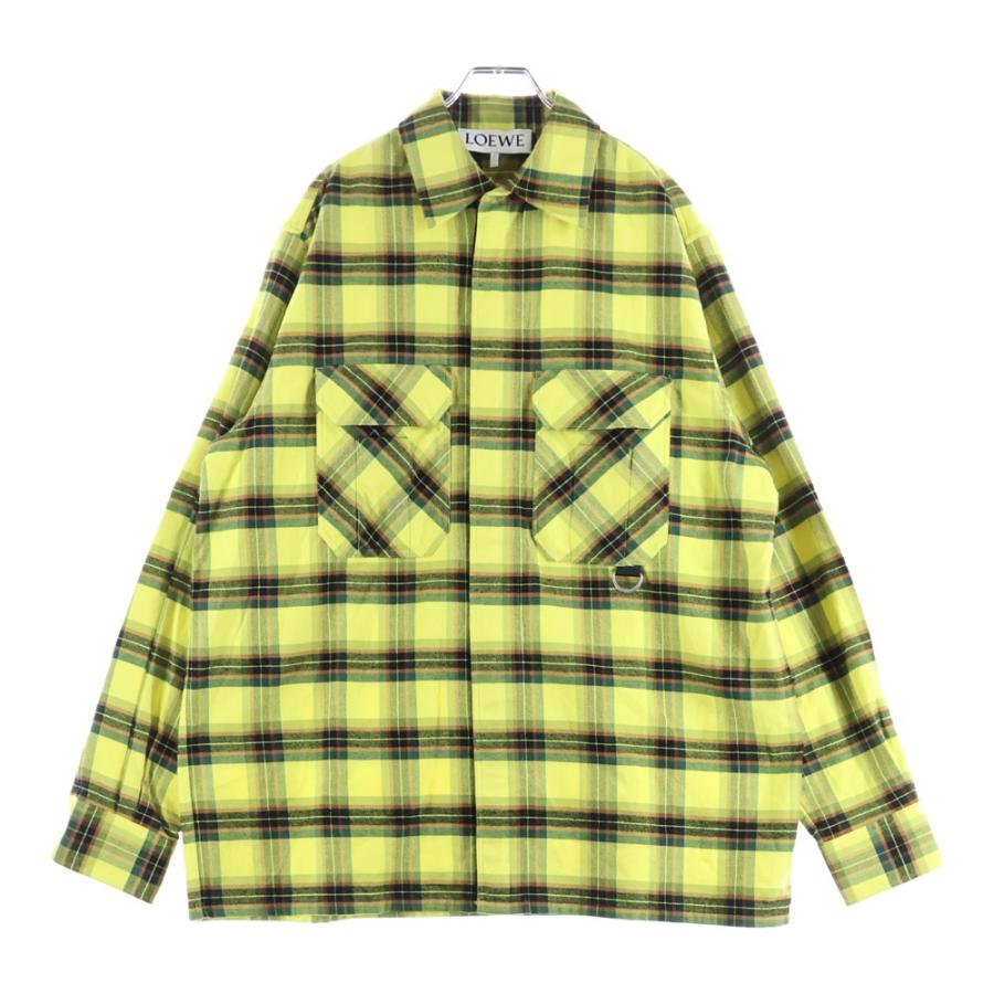 LOEWE（ロエベ） 21AW CHECK OVERSIZED SHIRTS チェック総柄 オーバー