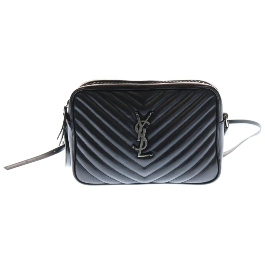 SAINT LAURENT PARIS サンローランパリ ルー カメラバッグ ショルダーバッグ ブラック レザー 612544 シルバー金具 SAINT LAURENT PARIS サンローランパリ ルー カメラバッグ ショルダー