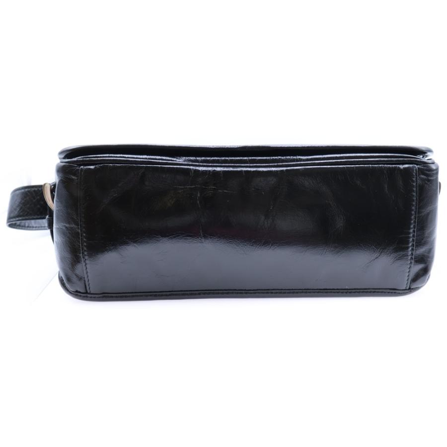 PRADA ブラックレザー ショルダーバッグ PRADA（プラダ） ショルダーバッグ ブラック ソフトルックスレザー