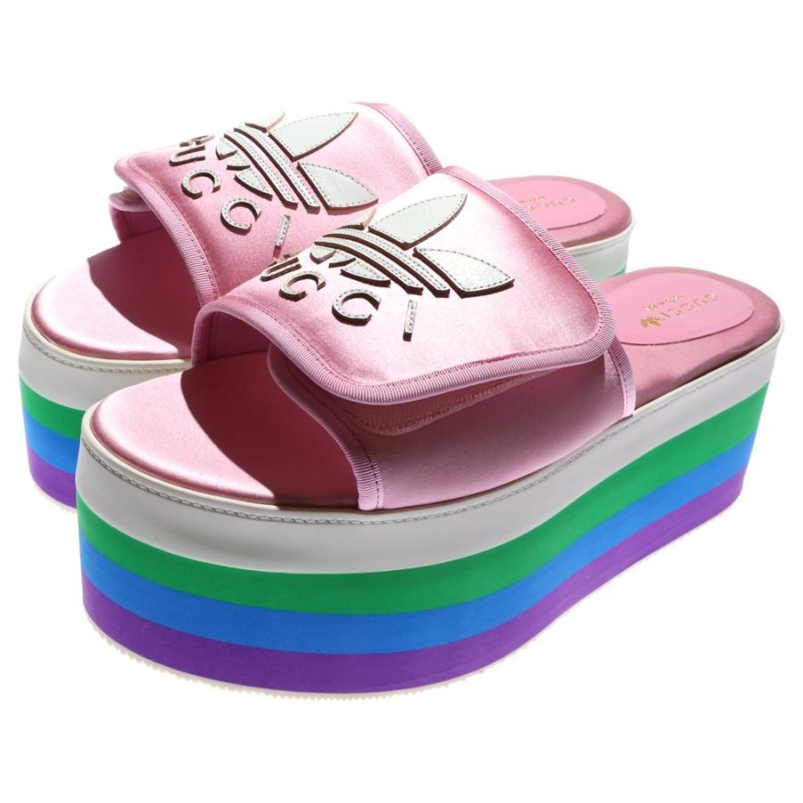 GUCCI（グッチ） ×アディダス トレフォイルロゴ レザーワッペン シルク