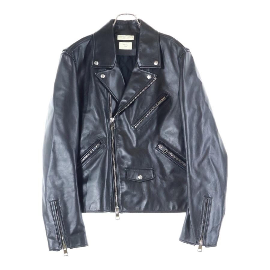 レア　Bottega Veneta ボッテガ　ヴェネタ　革ジャン BOTTEGA VENETA（ボッテガ・ヴェネタ） 19AW カーフレザー 中綿 ダブル