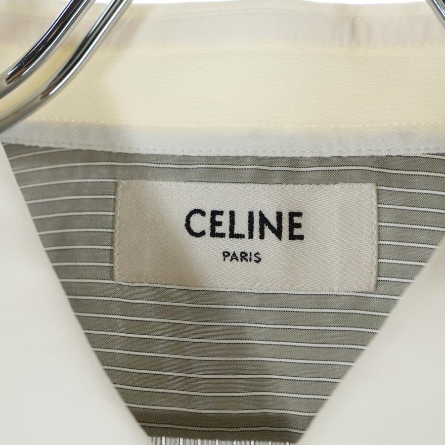 CELINE（セリーヌ） トリオンフロゴ刺繍 ストライプ総柄 アセテート