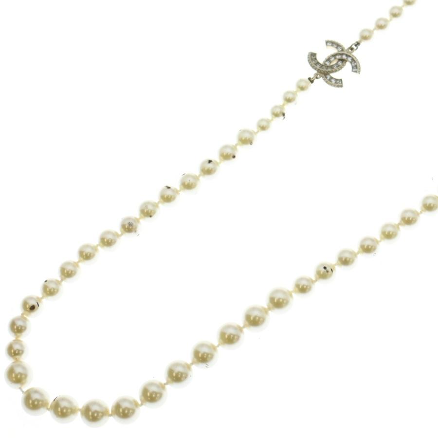 CHANEL（シャネル） ココマーク ロングパールネックレス フェイク