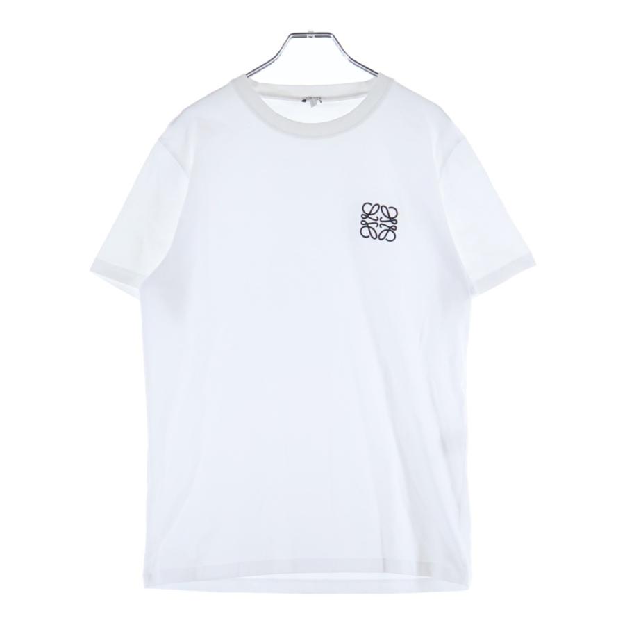 LOEWE（ロエベ） アナグラムロゴ刺繍 クルーネック 半袖Tシャツ