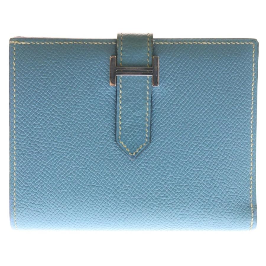 HERMES（エルメス） ベアンコンパクト ブルージーン エプソン