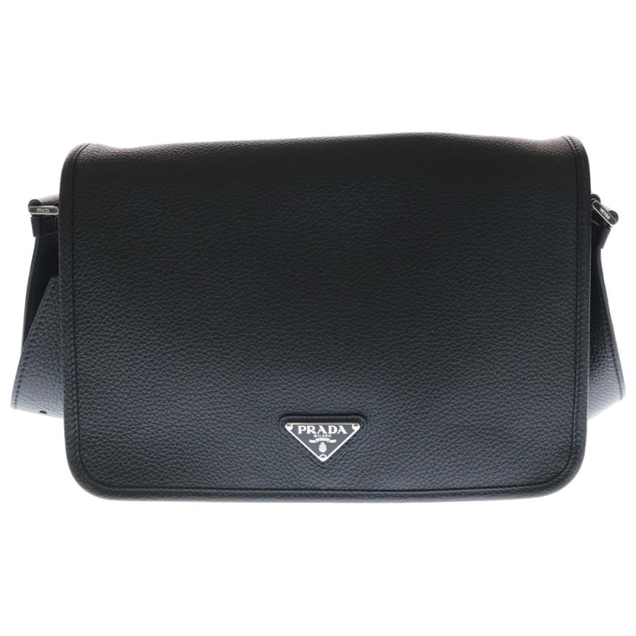 PRADA（プラダ） トライアングルロゴ ショルダーバッグ ブラック
