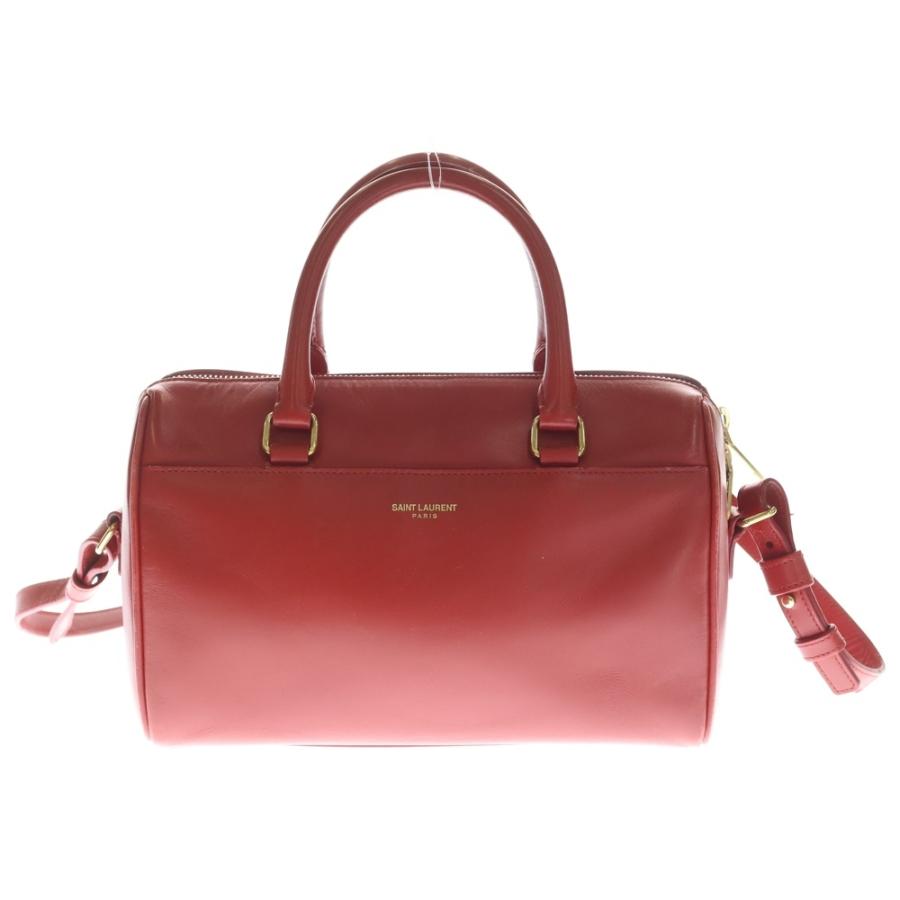 SAINT LAURENT PARIS サンローランパリ ベイビーダッフル 2WAY ショルダー ハンドバッグ レッド レザー 330958 ゴールド金具 SAINT LAURENT PARIS サンローランパリ ベイビーダッフル 2WAY