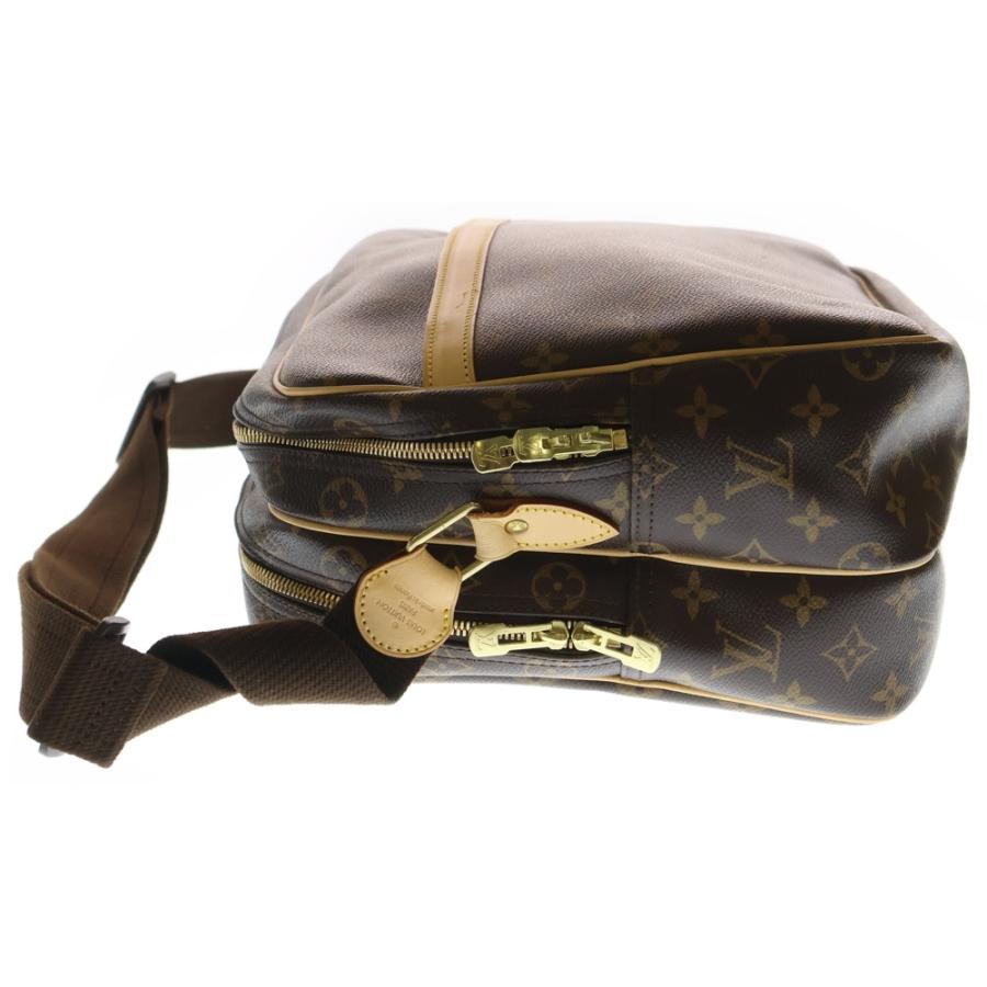 LOUIS VUITTON ルイヴィトン リポーターGM モノグラム PVC レザー ショルダーバッグ ゴールド金具 ブラウン M45252 LOUIS VUITTON（ルイ・ヴィトン） リポーターGM モノグラム PVC レザー