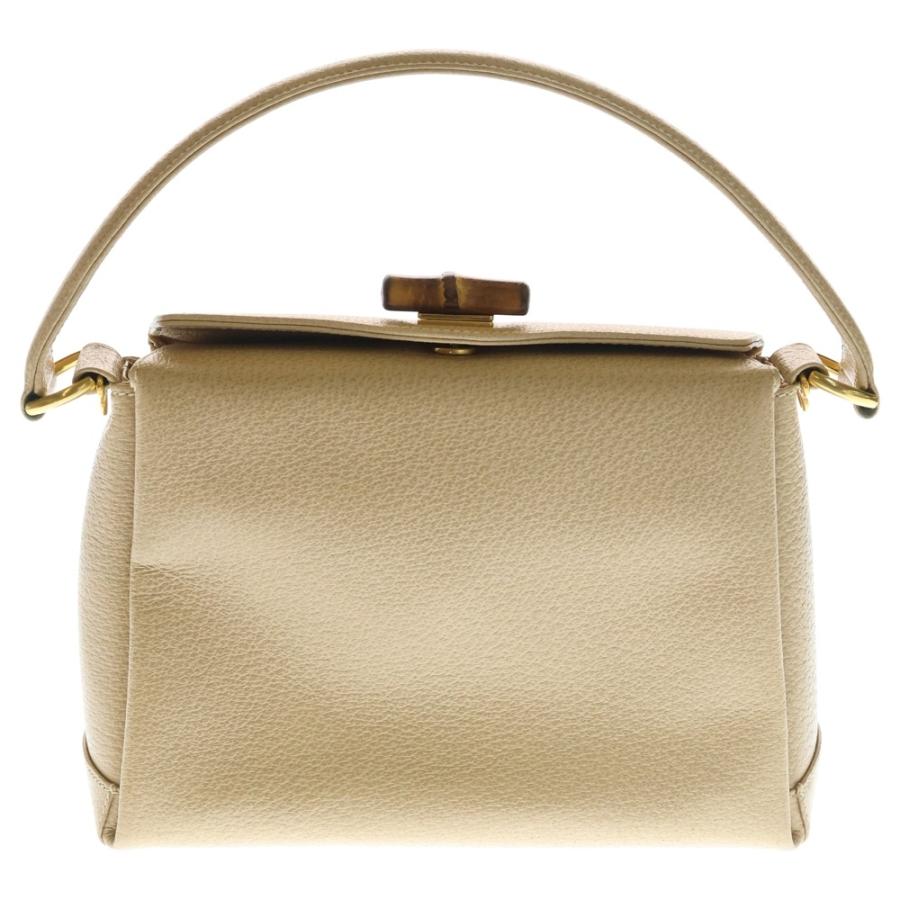 GUCCI グッチ バンブー レザー 2WAYバッグ ハンドバッグ ベージュ 000330175 GUCCI（グッチ） バンブー レザー 2WAYバッグ ハンドバッグ ベージュ