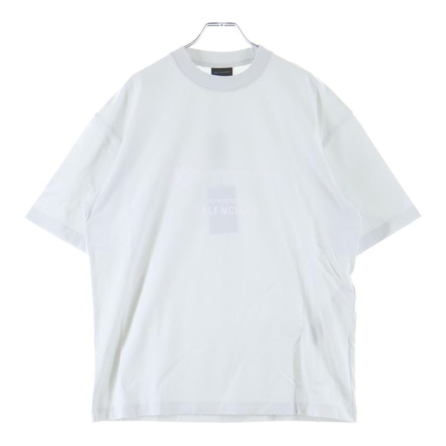 BALENCIAGA（バレンシアガ） WFPロゴプリント オーバーサイズ クルー