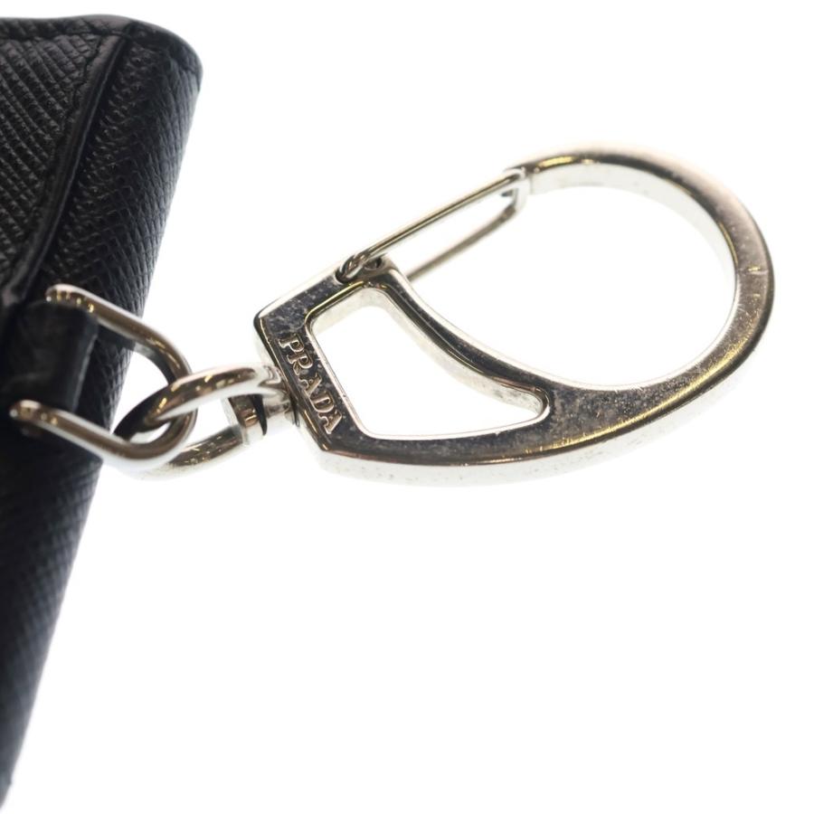 PRADAトライアングルプレート サフィアーノレザートラベルケース PRADA (プラダ) トライアングル ロゴ サフィアーノ レザー ショルダー