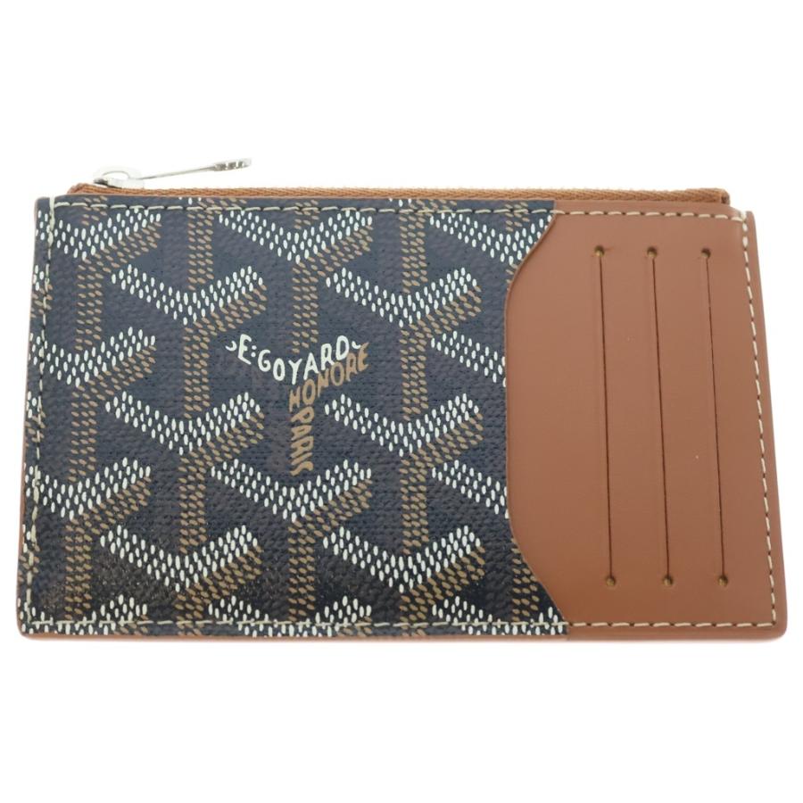 GOYARD（ゴヤール） □ブルボン ジップ付き カードホルダー ブラウン