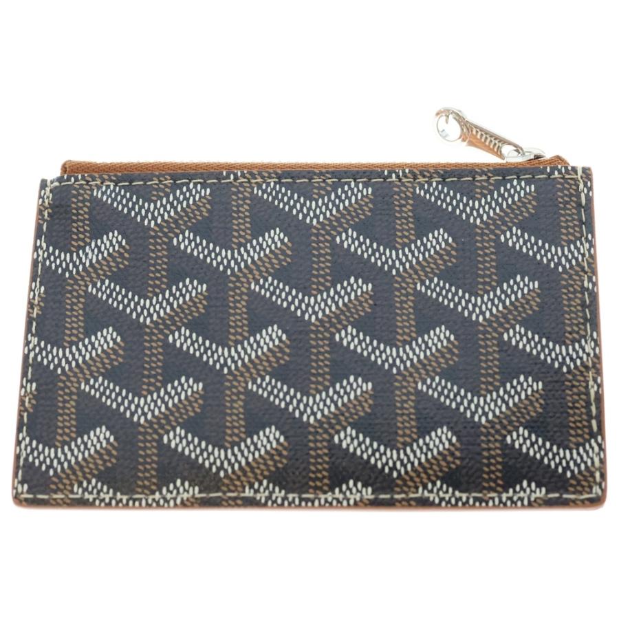 3/2 12時まで＊GOYARD GOYARD（ゴヤール） □ブルボン ジップ付き カードホルダー ブラウン