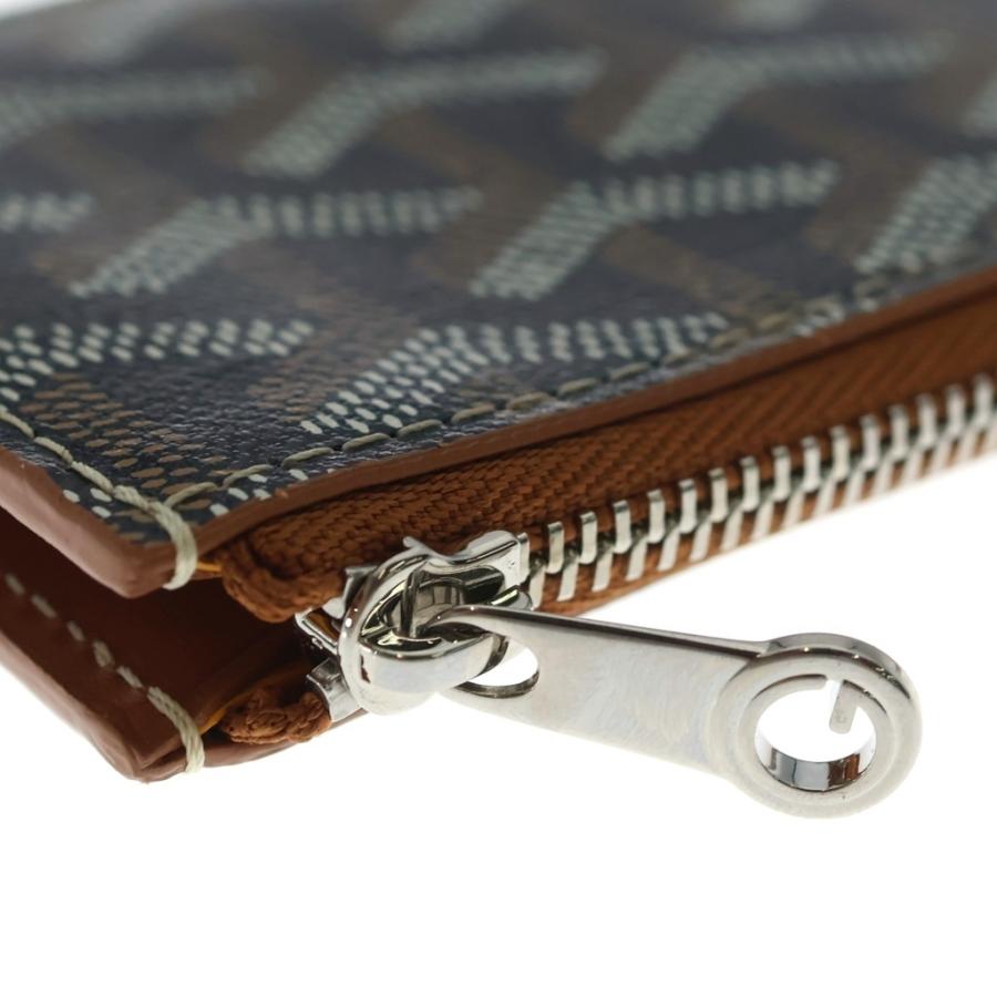 GOYARD（ゴヤール） □ブルボン ジップ付き カードホルダー ブラウン