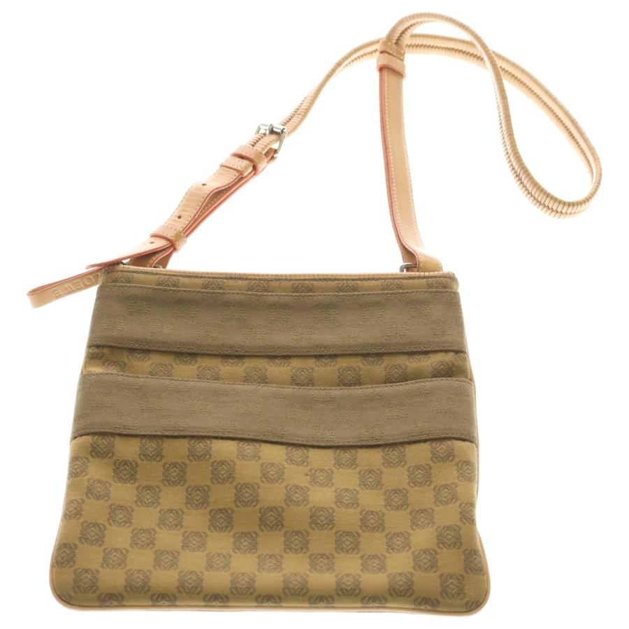 LOEWE（ロエベ） リピートアナグラム ショルダーバッグ ブラウン 