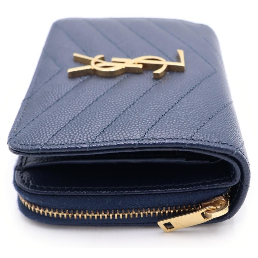 ち*ん様 SAINT LAURENT カサンドラ ジップアラウンドウォレット ブ SAINT LAURENT PARIS サンローランパリ コンパクト ジップ アラウンド