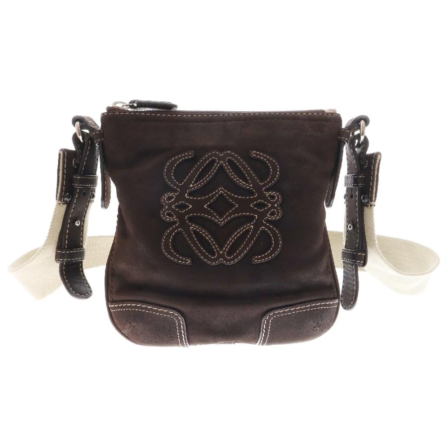 LOEWE（ロエベ） アナグラム ショルダーバッグ ダークブラウン