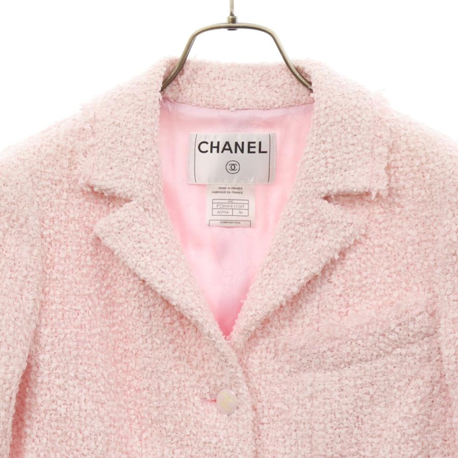 CHANEL（シャネル） ツイード ジャケット ピンク #36 ココボタン