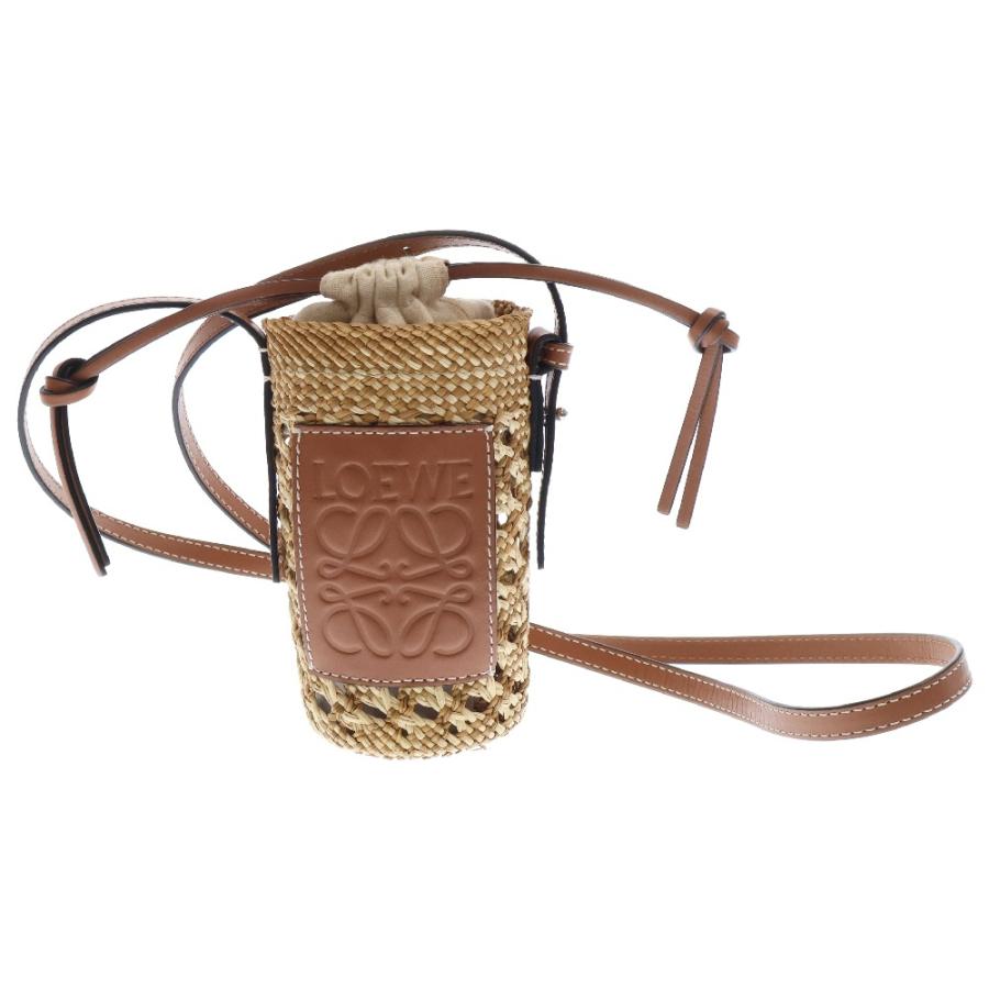 LOEWE（ロエベ） アナグラム ポシェット フォンショルダー ブラウン