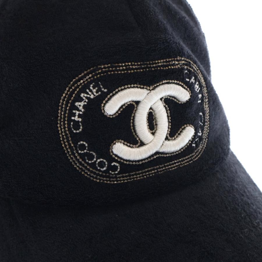 CHANEL（シャネル） ココマーク イアンコナー パイルキャップ ブラック