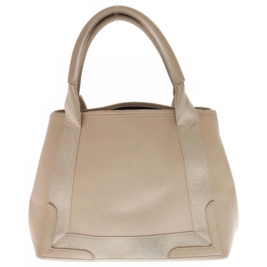 BALENCIAGA（バレンシアガ） ネイビーカバスS ハンドバッグ ベージュ 
